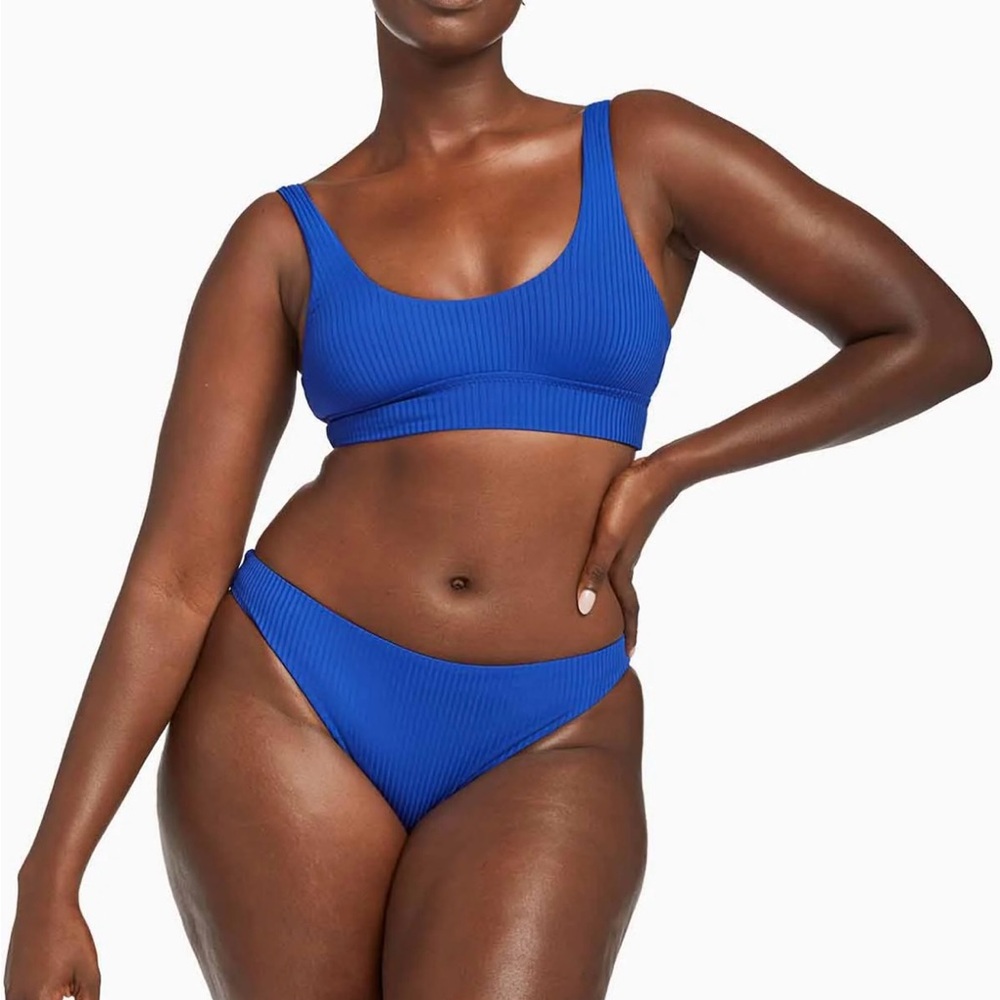 Vitamins A California high leg bottom - LAGOON echo rib BT size S